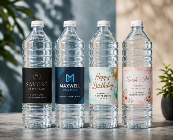 Customised Label Bottles in Various Sizes