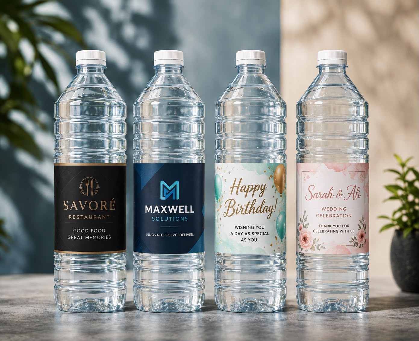 Customised Label Bottles in Various Sizes - Image 1