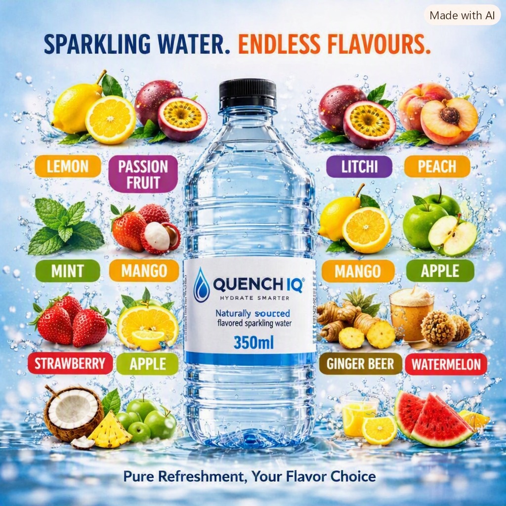 350ml Flavoured Sparkling x24 - Image 1